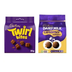 Cadbury Twirl Bites/Caramel Nibbles 85g