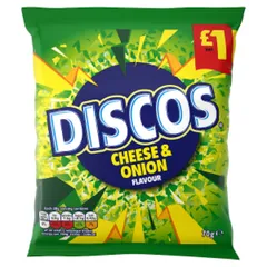 Discos Cheese & Onion Crisps 70g