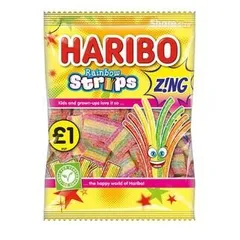 Haribo Rainbow Stripes Zing 130g