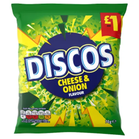 Discos Cheese & Onion Crisps 70g