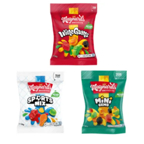 Maynard Bassetts Wine Gums/Sports Mix/Midget Gems 110g