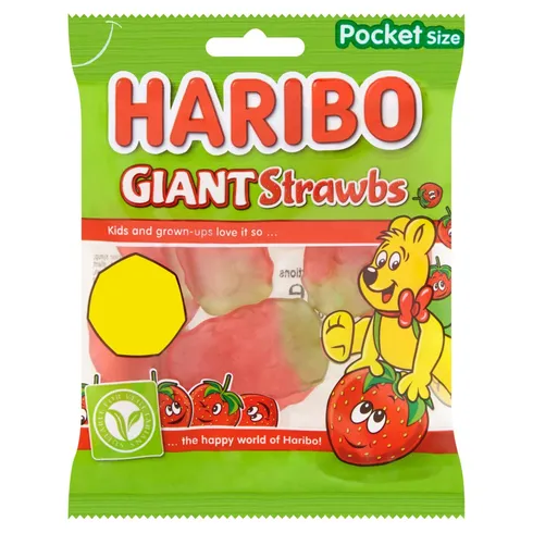 Haribo Giant Strawbs 70g